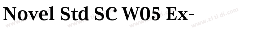 Novel Std SC W05 Ex字体转换